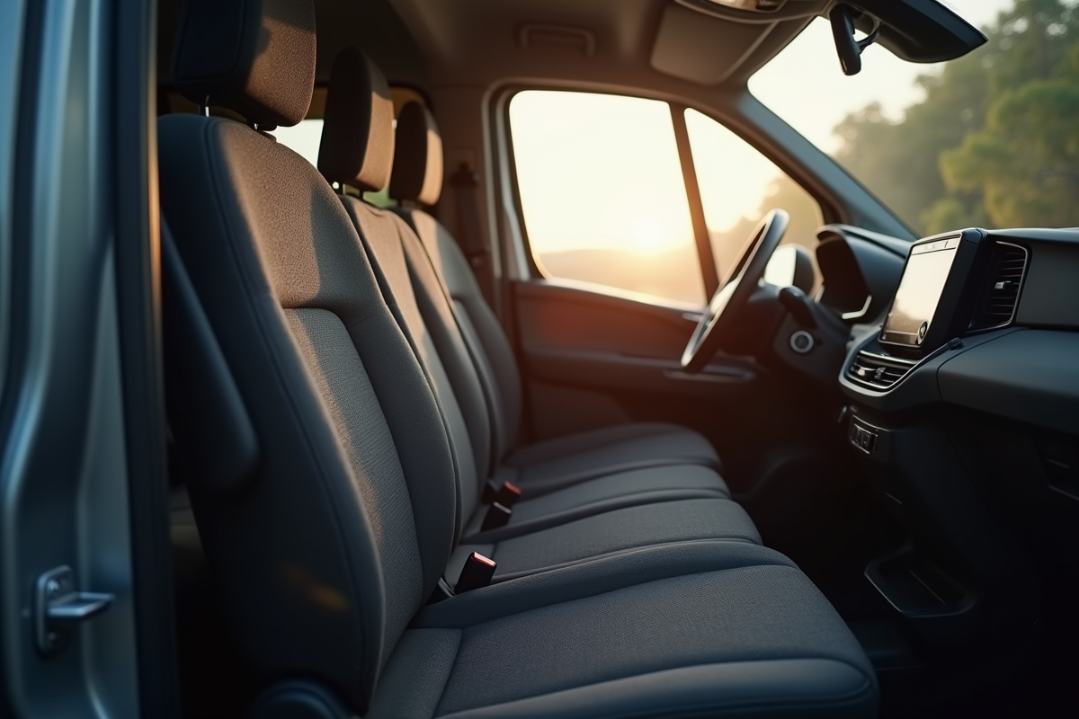 Sièges arrière du Peugeot Rifter 2024 vue de côté